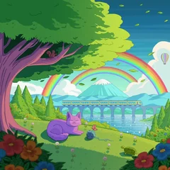 Happy Place album cover by Purrple Cat